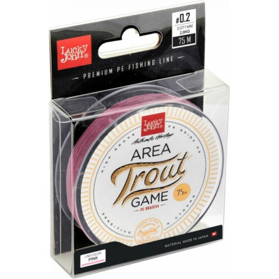 LUCKY JOHN Леска плет. LJ Area Trout Game BRAID Pink 075/011 LJ4109-011