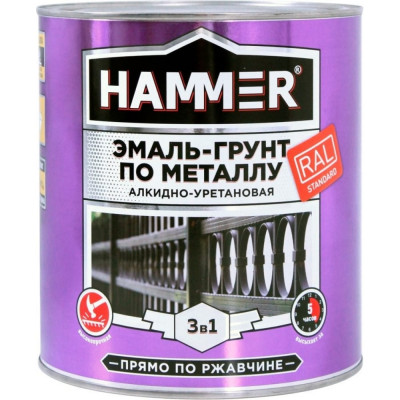 Эмаль-грунт по металлу Hammer ЭК000133629