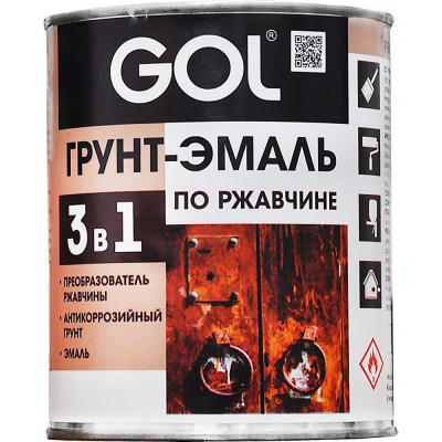 Грунт-эмаль по ржавчине Palizh GOL expert 11605986