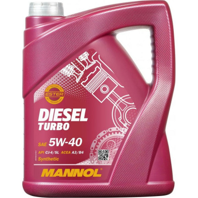 MANNOL DIESEL TURBO 5W40 5 л. Синтетическое моторное масло 5W-40 1011