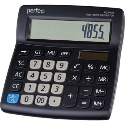 Perfeo калькулятор PF B4855, бухгалтерский, черный 30014870
