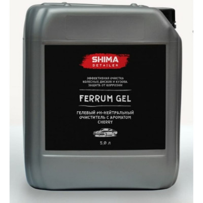 SHIMA Очиститель дисков и кузоваDETAILER FERRUM GEL pH-нейтральный, cherry 5 л, 4634444150944 4634444150944 CHERRY