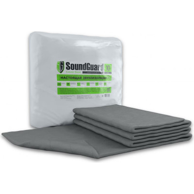 Soundguard Звукоизоляционный мат Cover Base 5000x1500x10 мм 7,5 м2 в уп 221196