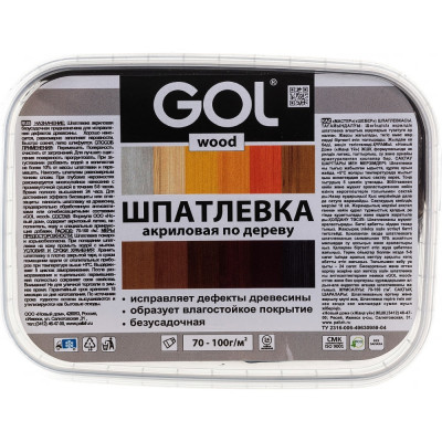 Акриловая шпатлевка по дереву Palizh МАСТЕР GOL Wd.250.120 11605696