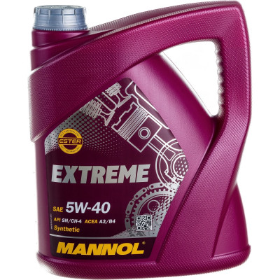 MANNOL EXTREME 5W40 4 л. Синтетическое моторное масло 5W-40 1021