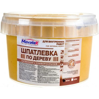 Movatex Шпаклевка по дереву дуб 0,4кг Т09811