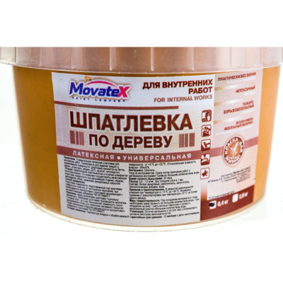 Movatex Шпаклевка по дереву орех светлый 0,4кг Т16167