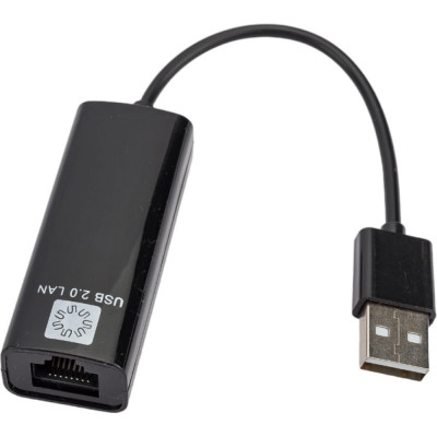 5bites Сетевая карта USB2.0, RJ45 100мегабит, черный, 10см UA2-45-02BK