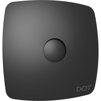 DICITI RIO 4C Matt black, Вентилятор осевой вытяжной D 98, декоративный 90-06889