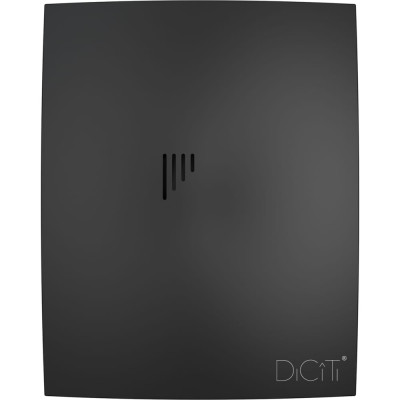 DICITI BREEZE 4C Matt black, Вентилятор осевой вытяжной D 98, декоративный 90-06903