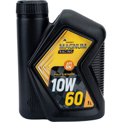 РОСНЕФТЬ Magnum Racing 10W-60 (РНПК) SN/A3/B4 моторное масло синт. кан. 1 л 40801732