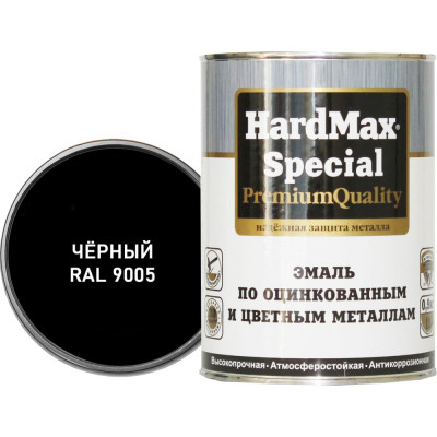 Эмаль по оцинкованным и цветным металлам HardMax 4690417070909