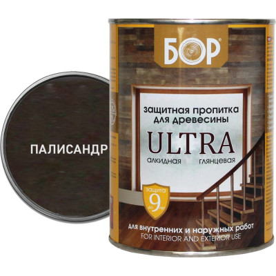 Защитная пропитка для древесины Бор ULTRA 4690417079582