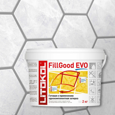 LITOKOL FillGood EVO F.110 GRIGIO PERLA готовый к применению полиуретановый состав для затирки швов 496290002