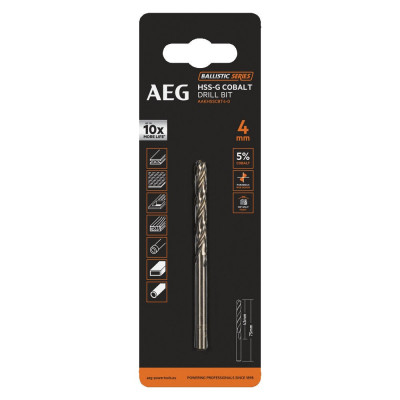 AEG Сверло с кобальтом 1шт.4.0х75mm AAKHSSCBT4-0 4932479328