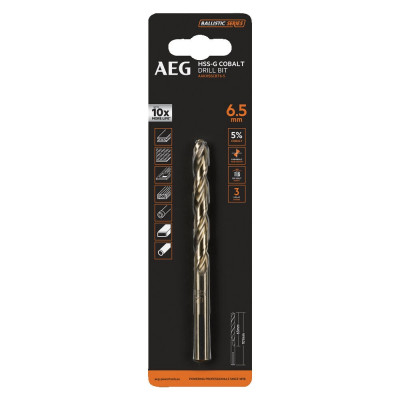 AEG Сверло с кобальтом 1шт.6.5х101mm AAKHSSCBT6-5 4932479335