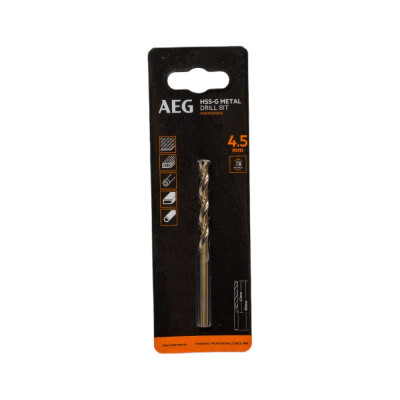AEG Сверло HSS-G 1шт.4.5mm AAKHSSG045 4932479309