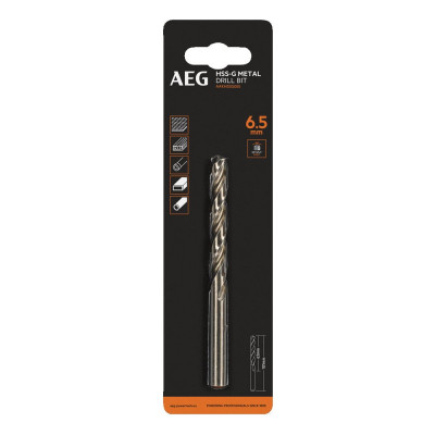 AEG Сверло HSS-G 1шт.6.5mm AAKHSSG065 4932479313