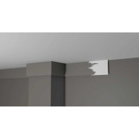 Напольный плинтус Decor-Dizayn ударопрочный влагостойкий под покраску 80Х13Х2000 мм DD708