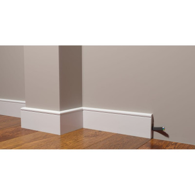 Напольный плинтус Decor-Dizayn ударопрочный влагостойкий под покраску 82Х13Х2000 мм DD49