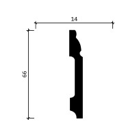 Напольный плинтус Decor-Dizayn ударопрочный влагостойкий под покраску 100Х15Х2000 мм DD15