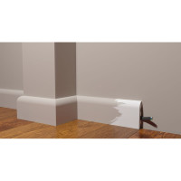 Напольный плинтус Decor-Dizayn ударопрочный влагостойкий под покраску 100Х21Х2000 мм DD41