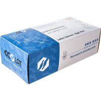 Хозяйственные латексные перчатки EcoLat Премиум 50 шт./уп., размер L 2326/L