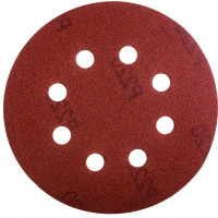 Круг шлифовальный на липучке с отверстиями (5 шт; 125 мм; P200) HOEGERT TECHNIK HT8D127