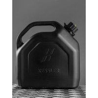 Канистра ГСМ Black Kessler черная с желтой крышкой 10 л Oktan KGA1-02-07