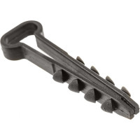 Дюбель-хомут для плоского кабеля УРАЛ ПАК черный, 5-10 мм, 100 шт. АЭ-5050010-100-р