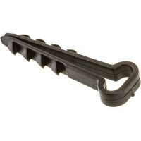 Дюбель-хомут для плоского кабеля УРАЛ ПАК черный, 5-10 мм, 100 шт. АЭ-5050010-100-р