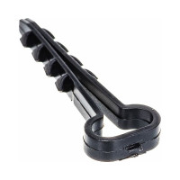 Дюбель-хомут для плоского кабеля УРАЛ ПАК черный, 5-8 мм, 100 шт. АЭ-5050008-100-р