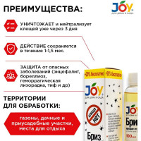 Средство JOY КЛЕЩА НЕТ 100 мл 4607043131485