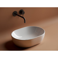 Накладной умывальник чаша Ceramicanova Element овальная, 480х350х140 мм CN6019