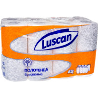 Бумажные полотенца Luscan 2 слоя, белые, 8 рулонов по 12 метров 1178130