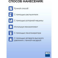 Концентрированное средство для очистки сантехники и кафельной плитки Мега САН 5 л К 310