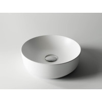 Умывальник чаша Ceramicanova Element накладная, круглая, цвет белый матовый 355х355х125 мм CN6006