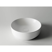 Умывальник чаша Ceramicanova Element накладная, круглая, цвет белый матовый 355х355х125 мм CN6006