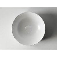 Умывальник чаша Ceramicanova Element накладная, круглая, цвет белый матовый 355х355х125 мм CN6006
