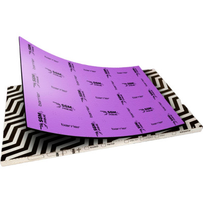 Шумоизоляция SGM Premium Barrier Lite Prime (большие листы 0.5х0.8/ 6 мм)/ Упаковка 5 листов/ шумка для авто SGM.BL.6.05X080.5Purple