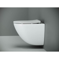 Подвесной унитаз Ceramicanova MONO Rimless с крепежом, с сиденьем-крышкой с микролифтом CN1905