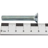 Винт ZAMETAL М8х50 потайн. гол., DIN 965, оц., 100 шт ZA513823