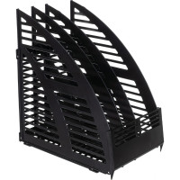 Вертикальный накопитель Attache пластиковый, черный, ширина 160 мм 1226617