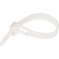 Многоразовая стяжка ЕВРОПАРТНЕР PRM 120x7.5, белая 50 шт. 88258