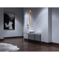 Напольный плинтус Decor-Dizayn ударопрочный, влагостойкий, темный орех, 79х13х2400 мм 005-73SH