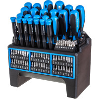 Набор отверток и бит HOEGERT TECHNIK 114 пр, сталь S2 HT1S099