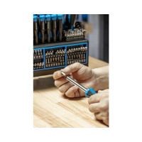 Набор отверток и бит HOEGERT TECHNIK 114 пр, сталь S2 HT1S099