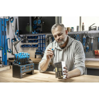 Набор отверток и бит HOEGERT TECHNIK 114 пр, сталь S2 HT1S099