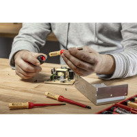 Набор диэлектрических отверток для точных работ HOEGERT TECHNIK 1000 V, сталь S2, 13 пр. HT1S997