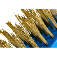 Проволочная щетка HOEGERT TECHNIK четырехрядная, латунная проволока HT3B623